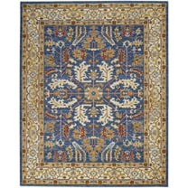 Nourison Majestic Traditional Persian Denim Blue 7'9" x 9'9" Area Rug, (8' x 10')