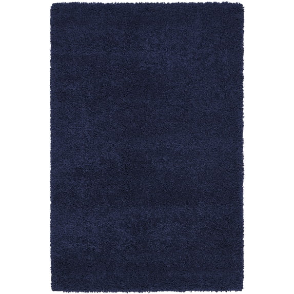 Nourison Malibu Navy Shag Indoor Area Indoor Rug MSG01 3'11"X5'11"