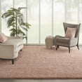 thumbnail image 1 of Nourison Malibu Shag Solid Shag Blush 9'10" x 13'2" Area Rug, (10' x 13'), 1 of 10