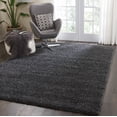 thumbnail image 1 of Nourison Malibu Shag Solid Shag Dark Grey 6'7" x 9'6" Area Rug, (7' x 10'), 1 of 8