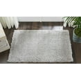 thumbnail image 1 of Nourison Malibu Shag Solid Shag Silver Grey 2'6" x 4' Area Rug, (3' x 4'), 1 of 8