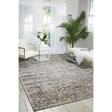 Nourison Malta Area Rug 5'3" x 7'7" 5' x 8' Indoor Bedroom, Living Room, Dining Room Blue Rectangle