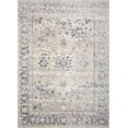 thumbnail image 1 of Nourison Malta Oriental Bordered Medallion Area Rug Ivory/Blue 3'11" x 5'7" Chenille,Polypropylene,Synthetic Oriental 4' x 6' Indoor Living, 1 of 5