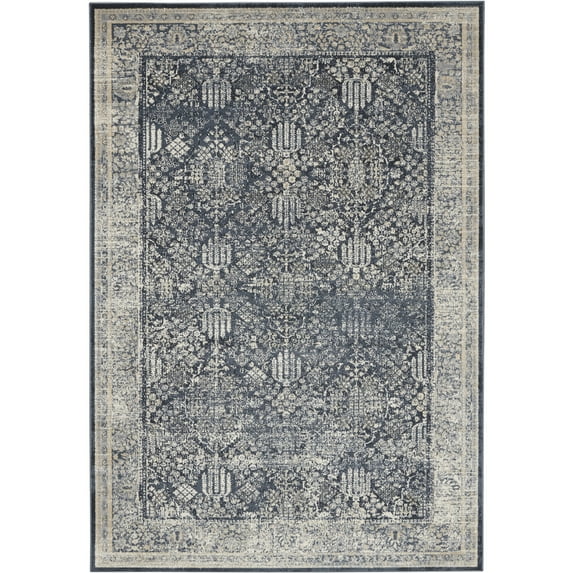 Nourison Home Malta MAI12 Navy/Ivory/Beige Indoor Area Rug - 5'3 x 7'7