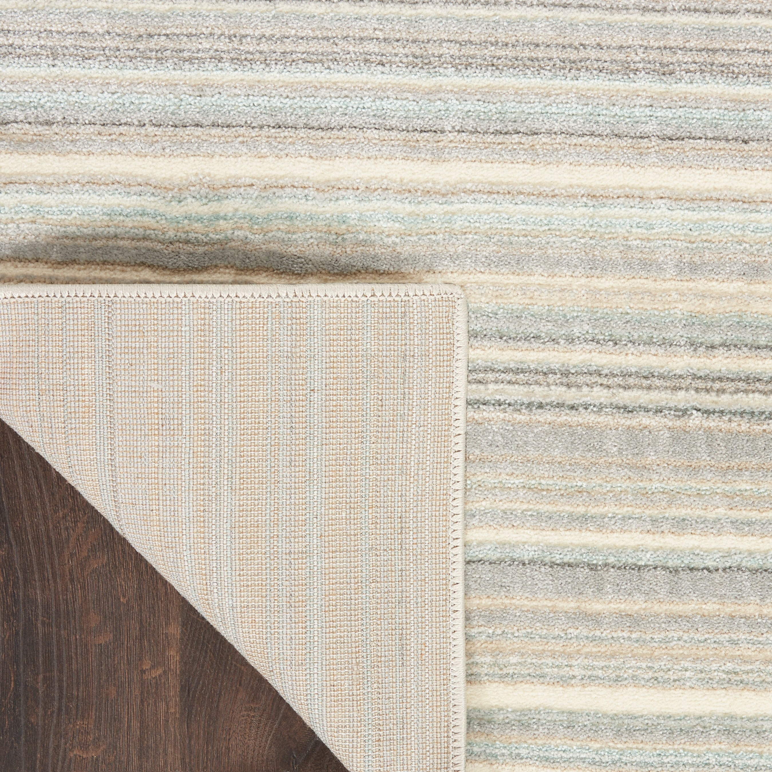 Nourison Marmara Contemporary Coastal Stripe Linear Area Rug 2'2