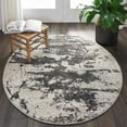 thumbnail image 1 of Nourison Maxell Abstract Ivory/Grey 3'10" x ROUND Area Rug, (4 Round), 1 of 7