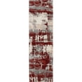 thumbnail image 1 of Nourison Maxell Abstract Ivory/Red 2'2" x 7'6" Area Rug, (2x8), 1 of 5