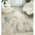 thumbnail image 1 of Nourison Maxell Abstract Ivory/Teal 3'10" x 5'10" Area Rug, (4x6), 1 of 6
