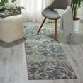 thumbnail image 1 of Nourison Maxell Floral Ivory/Blue 2'2" x 7'6" Area Rug, (2x8), 1 of 6