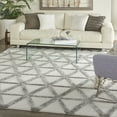 thumbnail image 1 of Nourison Melfi Shag Ivory/Grey 7'10" x 9'10" Area Rug, (8x10), 1 of 10