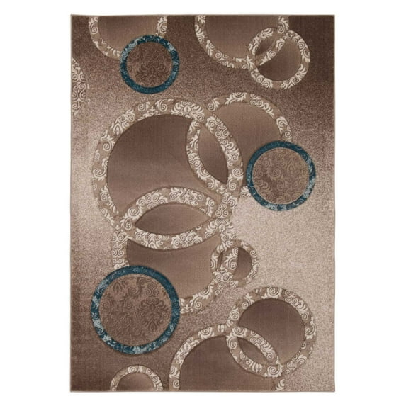 Michael Amini Gotham Mocha Area Rug by Nourison-Color:Mocha,Shape:Rectangle,Size:126"Lx94"Wx.50"H