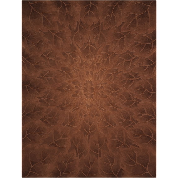 Nourison Moda Hand-tufted Area Rug Brown 7'6" x 9'6" 8' x 10' Indoor,Handmade Tan Rectangle