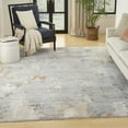 thumbnail image 1 of Nourison Modern Abstract Abstract Grey Blue 7'10" x 10' Area Rug (8x10), 1 of 8