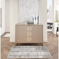 thumbnail image 1 of Nourison Modern Abstract Abstract Grey White 2'6" x 4' Area Rug (3x4), 1 of 8