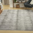 thumbnail image 1 of Nourison Modern Abstract Abstract Grey White 5'3" x 7'6" Area Rug (5x8), 1 of 8