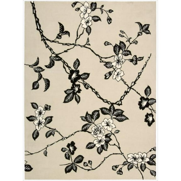 Nourison Modern Elegance Black/White Area Rug