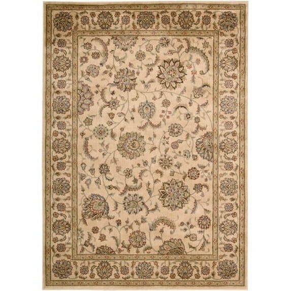 Nourison Mondrian Ivory and Ivory Rug