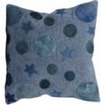 thumbnail image 1 of Nourison Moons & Stars Leather Hide Decorative Pillow, 1 of 2