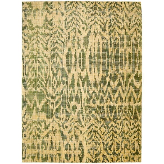 Nourison Moroccan Area Rug Green 7'3" x 9'9" 8' x 10' Yellow