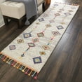 thumbnail image 1 of Nourison Moroccan Casbah Tribal Cream/Grey 2'2" x 6' Area Rug, (2x6), 1 of 7