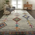 thumbnail image 1 of Nourison Moroccan Casbah Tribal Cream/Grey 8'10" x 12' Area Rug, (9x12), 1 of 8