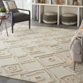 thumbnail image 1 of Nourison Moroccan Court Bohemian Geometric Ivory 8' x 10' Area Rug, (8' x 10'), 1 of 9