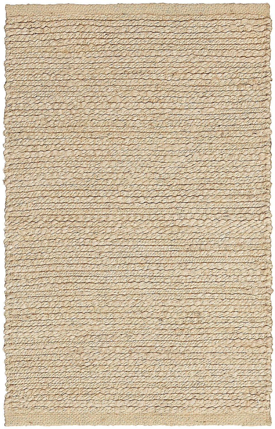 Natural Jute Bleached Rectangular 2 ft x 3 ft Area Rug