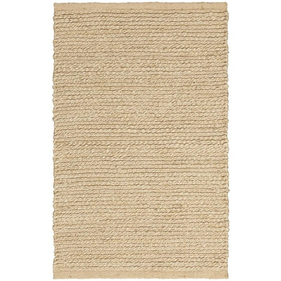 Nourison Natural Jute Solid Bleached 2' x 3' Area Rug (2x3)