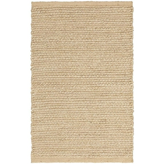 Nourison Natural Jute Solid Bleached 2' x 3' Area Rug (2x3)