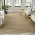 thumbnail image 1 of Nourison Natural Jute Solid Natural 7' x 10' Area Rug (7x10), 1 of 9
