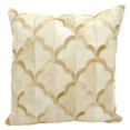 thumbnail image 1 of Nourison Natural Leather Hide Cloud Natural Hide Beige Throw Pillow, 1 of 2