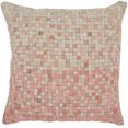 thumbnail image 1 of Nourison Natural Leather Hide Textured Rose Decorative Throw Pillow , 20" x 20", 1 of 3