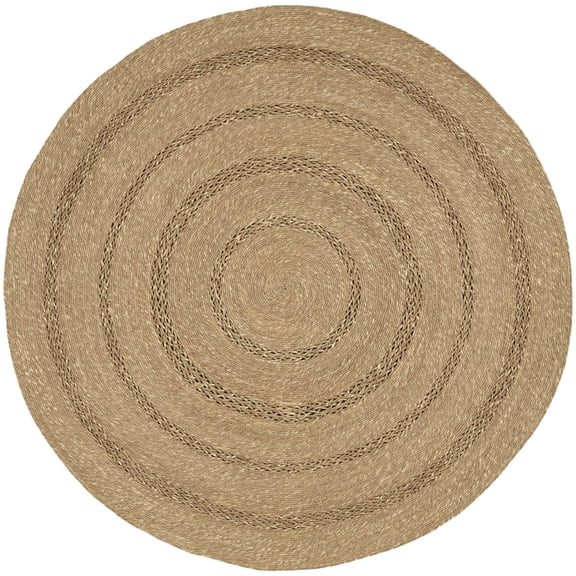 Nourison Natural Seagrass Indoor Outdoor Area Rug Natural 5' x Round