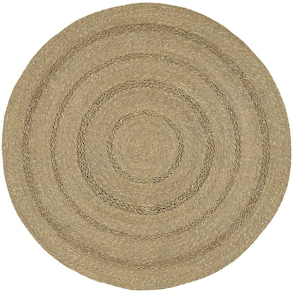 Nourison Natural Seagrass Indoor/Outdoor Natural 5' x Round Area Rug (5 Round)
