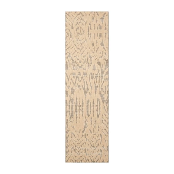 Nourison Nepal Ivory/Grey Area Rug NEP10 2'3" x 8'