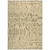 Nourison Nepal Area Rug 5'3" x 7'5" Wool,Silk,Synthetic 6' x 9' Indoor Living Room,Bedroom,Dining Room Beige Rectangle