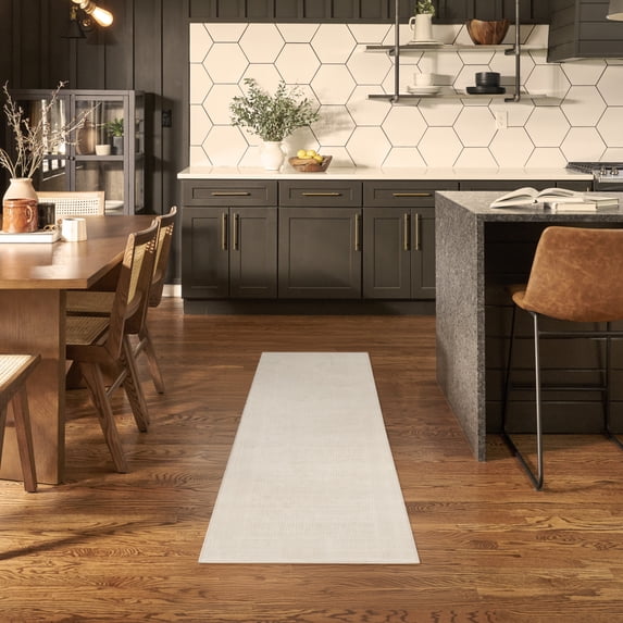 Nourison Nordic 2' x 6' Ivory Modern Indoor Rug