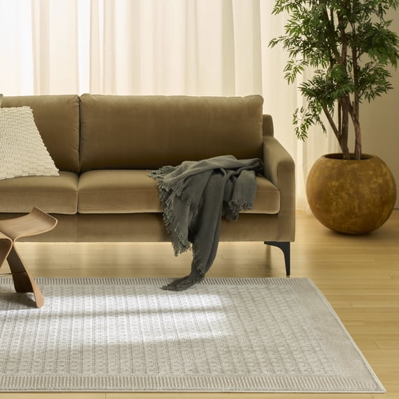 Nourison Nordic 6' x 9' Beige Modern Indoor Rug
