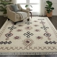 thumbnail image 1 of Nourison Nordic Shag 7'10" x 10'6" Ivory Scandinavian Indoor Rug, 1 of 10