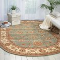 thumbnail image 1 of Nourison Nourison 2000 90" x 114" Oval Wool Indoor Rug in Blue Persian Finish, 1 of 5