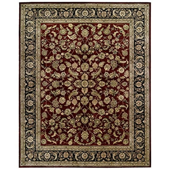 Nourison Nourison 2000 93" x 117" Wool Indoor Rug in Burgundy Red Persian