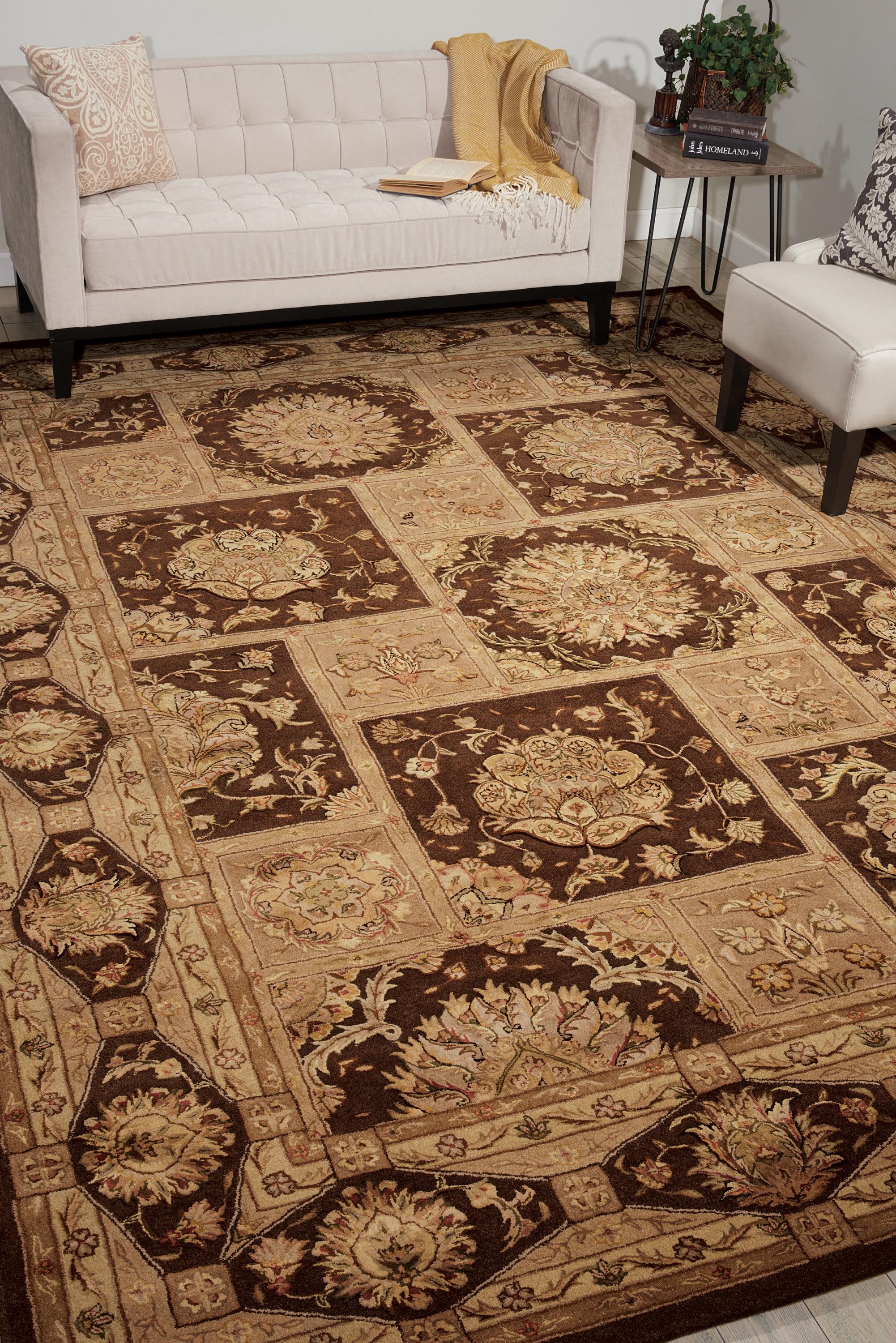 Nourison Nourison 3000 Traditional Brown 8'6" x 11'6" Area Rug, (9x12)