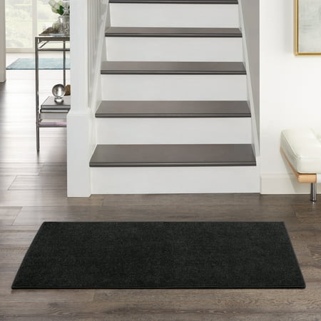 Nourison Nourison Essentials Indoor/Outdoor Black 2' x 4' Area Rug, (2x4)