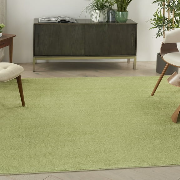 Nourison Nourison Essentials Indoor/Outdoor Green 5' x square Area Rug, (5 Square)