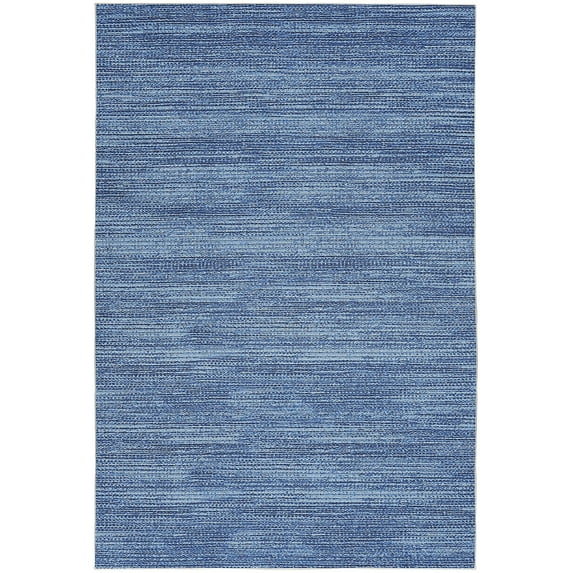 Nourison Nourison Washables Abstract Blue 4' x 6' Area Rug (4x6)