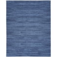 thumbnail image 1 of Nourison Nourison Washables 5'2" x 7' Blue Modern Indoor Non-Slip Flatweave Rug, 1 of 9