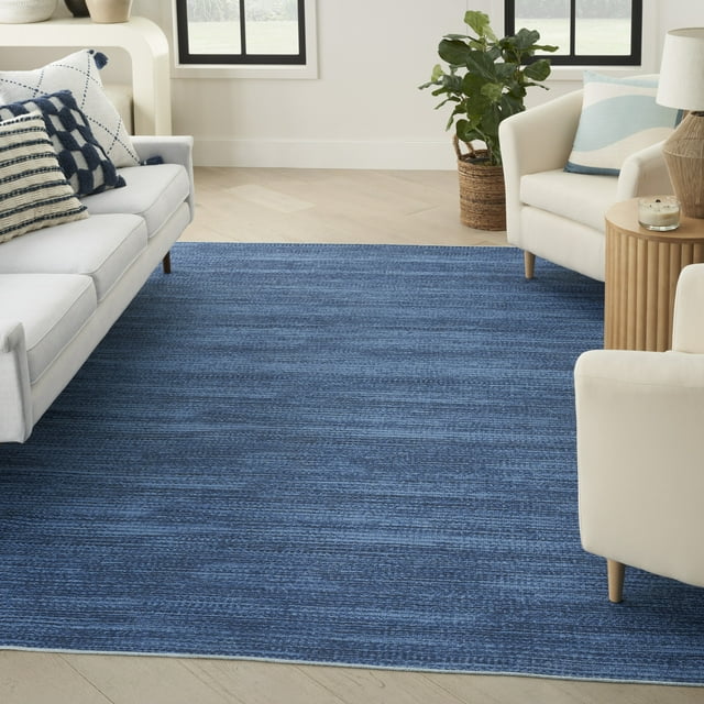 Nourison Nourison Washables Abstract Blue 5'2" x 7' Area Rug (5x7