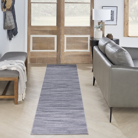 Nourison Nourison Washables Abstract Grey 2'2" x 8' Area Rug (2x8)