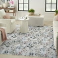 thumbnail image 1 of Nourison Nourison Washables Floral Grey Multicolor 4' x 6' Area Rug (4x6), 1 of 9