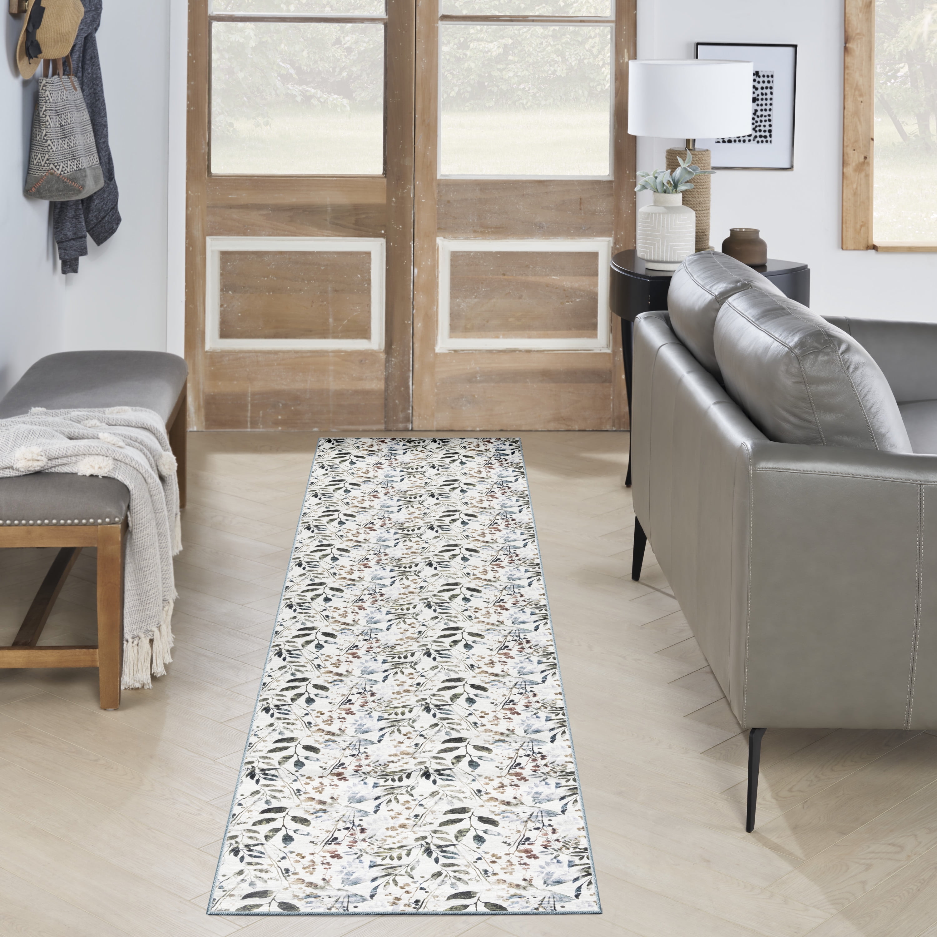 Nourison Nourison Washables Floral Ivory Multicolor 2'2" x 8' Area Rug (2x8)